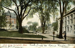 State Street Springfield, MA Postcard Postcard