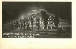 Condit's Summer Ball Room Revere Beach, MA Postcard Postcard