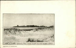 Clark's Island, Where Pilgrims Held First Religious Services Plymouth, MA Postcard Postcard