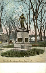 Hannah Dustan Monument Haverhill, MA Postcard Postcard