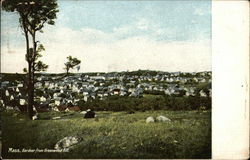 Gardner, Mass., from Greenwood Hill Postcard