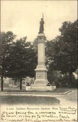 Soldiers Monument Postcard