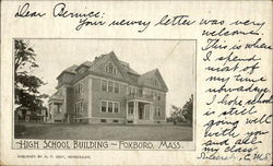 High School Building Postcard