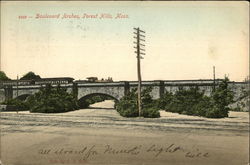 Boulevard Arches Postcard