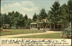 The Lawn and Cafe, Whalom Lake Postcard