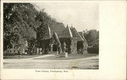 Town Library Postcard