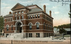 Wallace Library and Art Building Postcard