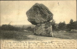 Balanced Rock, Mt. Wachusett Postcard