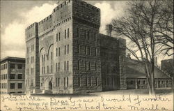 Armory Fall River, MA Postcard Postcard