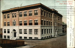 Textile School Fall River, MA Postcard Postcard