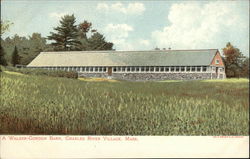 A Walker-Gordon Barn, Charles River Village Needham, MA Postcard Postcard