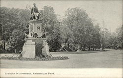 Lincoln Monument, Fairmount Park Postcard