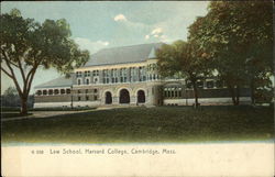 Harvard College - Law School Postcard