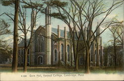 Harvard College - Gore Hall Postcard