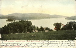 Lake Sunapee & the Islands from Burkhaven New Hampshire Postcard Postcard