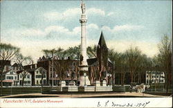 Soldiers Monument Postcard