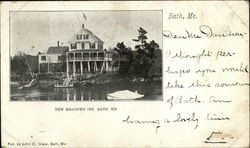 New Meadows Inn Bath, ME Postcard Postcard