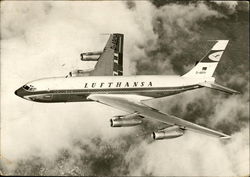 Lufthansa Boeing 720B Postcard