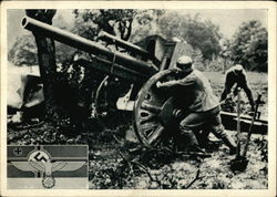 Nazi Soldiers Struggling With a Canon Postcard