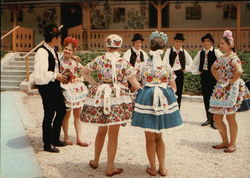 Popular Costume in Hungary Postcard