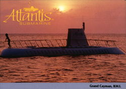 Atlantis Submarine. Grand Cayman, B.W.I Postcard