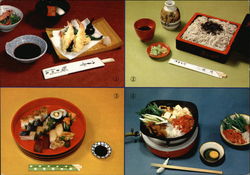 Japanese Cuisines are not only Tasty but also Pleasing to eye Postcard