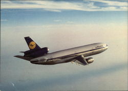 Lufthansa DC 10 Aircraft Postcard Postcard