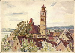 E. Gräfer: Überlingen Germany Postcard Postcard