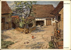 Hans Dieter- Dorfgasse Art Postcard Postcard