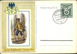 Reichsbund der Philatelifen eD Boys Postcard Postcard