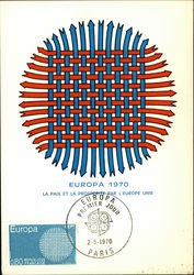 Europa 1970, La Paix et la Prosperite par L'Europe Unie Postcard