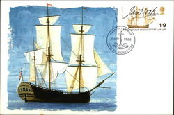 First Voyage of Discovery 1768-1968 Postcard