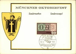 Munchner Oktoberfest Sondermarken Sonderstempel Maximum Cards Postcard Postcard