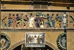 Pistoia. Hospital of the Ceppo-Robbian Decoration. To dress naked people Postcard