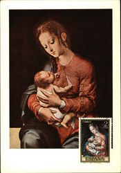 Luis de Morales The Virgin and the Baby Postcard