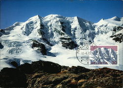 A view of the Piz Palü mountain Postcard