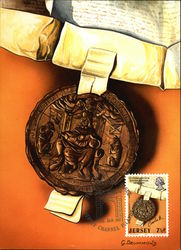 Seal of Charles II, Date 1649 Postcard