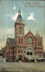 St. Mary's Cathedral, Van Ness Avenue Postcard