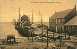 Old Central Wharf Provincetown, MA Postcard Postcard