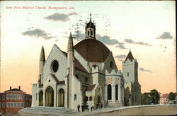 New First Baptist Church Postcard