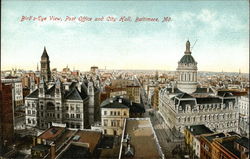 Post Office and City Hall Postcard