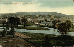 Bird's Eye View of Walkerton, Ont Ontario Canada Postcard Postcard