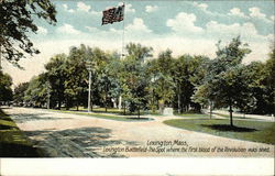 Lexington Battlefield - The Spot Where the First Blood of the Revolution Was Shed Postcard