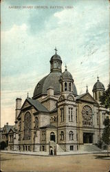 Sacred Heart Church Dayton, OH Postcard Postcard