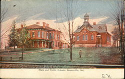 High and Public Schools Postcard