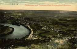 Chattanooga and Tennessee River from Lookout Mountain Postcard Postcard