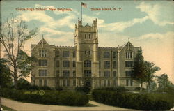 Curtis High School, New Brighton, Staten Island, NY Postcard