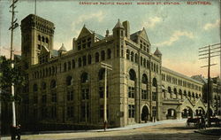 Canadian Pacific Railway Windsor Street Station Postcard