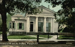 Residence of the late Rev. Dr. Hoes Kingston, NY Postcard Postcard