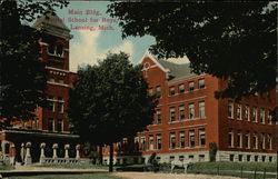 Main Building, Industrial School for Boys Lansing, MI Postcard Postcard